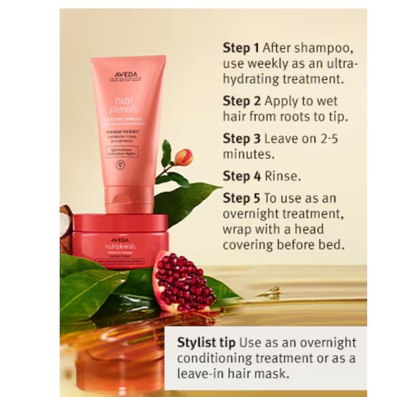 NEW TRAVEL SIZE AVEDA NITRIPLENISH TREATMENT MASK DEEP MOISTURE 25ml - Picture 4 of 12